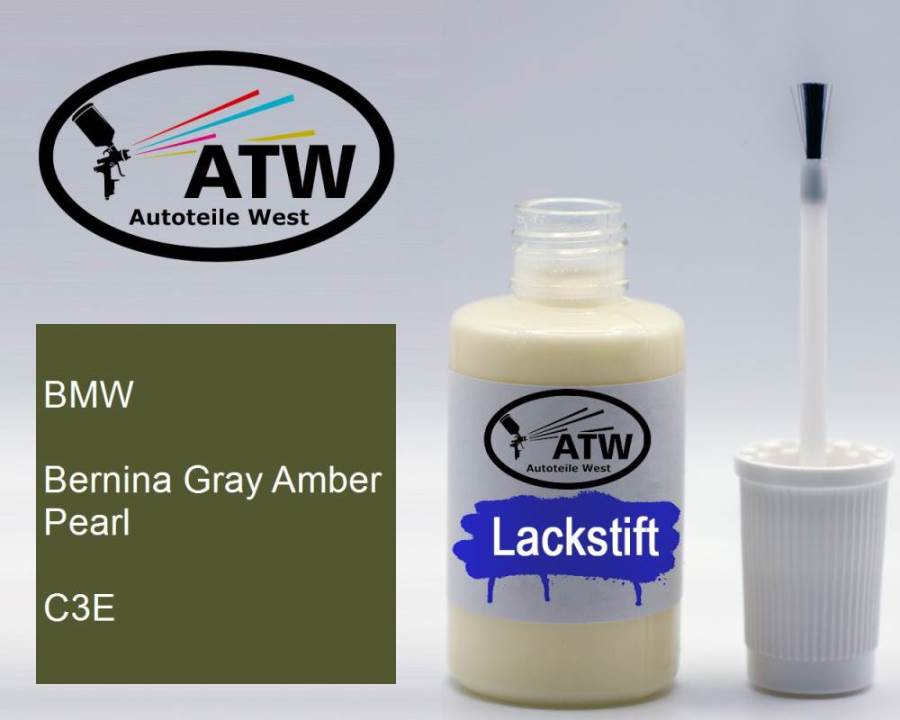 BMW, Bernina Gray Amber Pearl, C3E: 20ml Lackstift, von ATW Autoteile West.